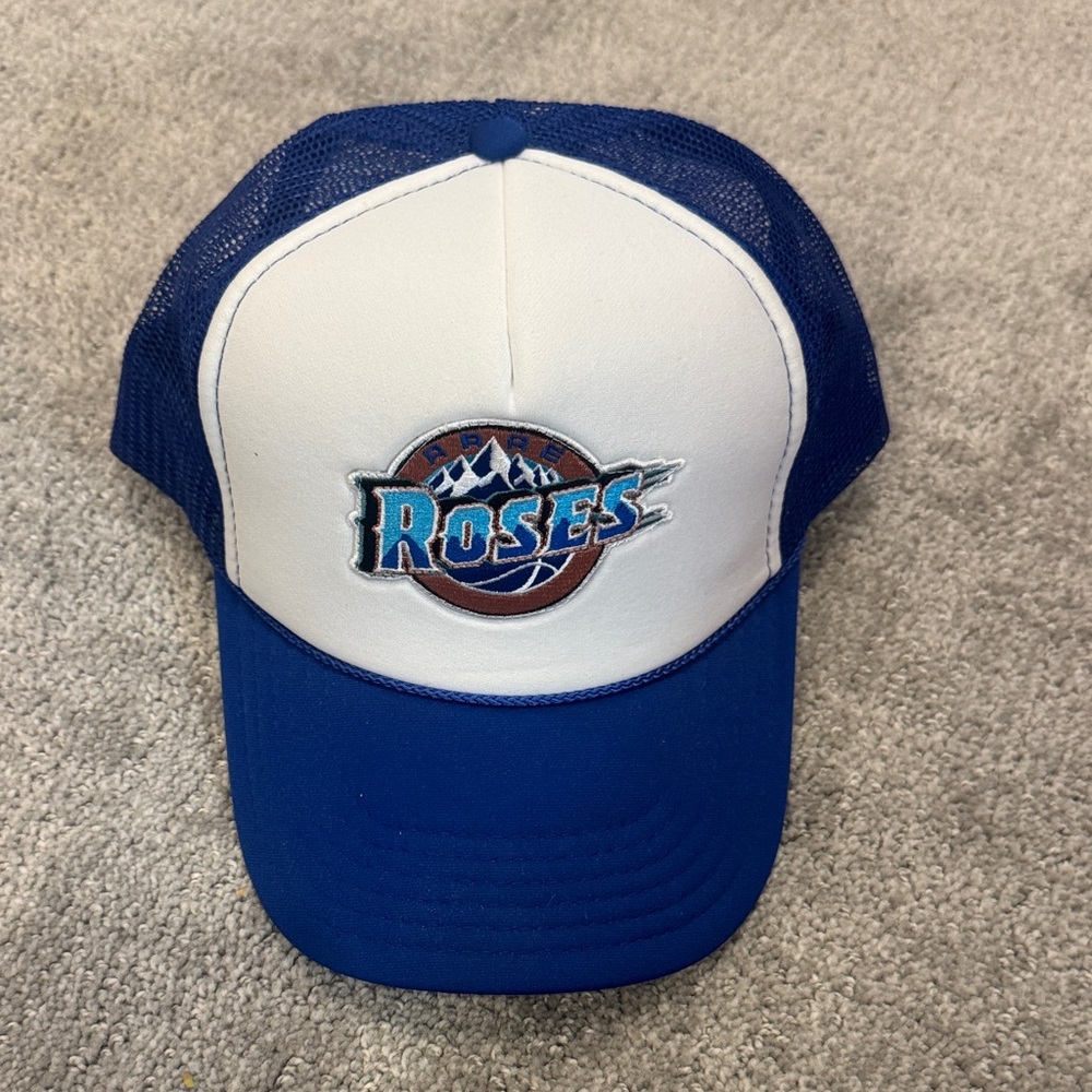 Rare Roses Blue and White Trucker Hat